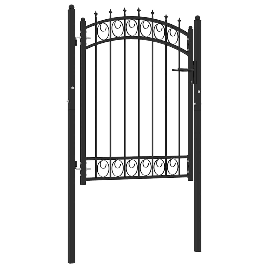 Hekpoort EMMEN met stalen pinnen 103x109,5 cm zwart is nu te koop bij PeponiXL, paradijselijk wonen!
