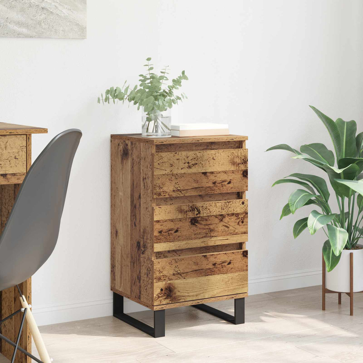 Dressoir met lade Oud hout Bewerkt hout is nu te koop bij PeponiXL, paradijselijk wonen!