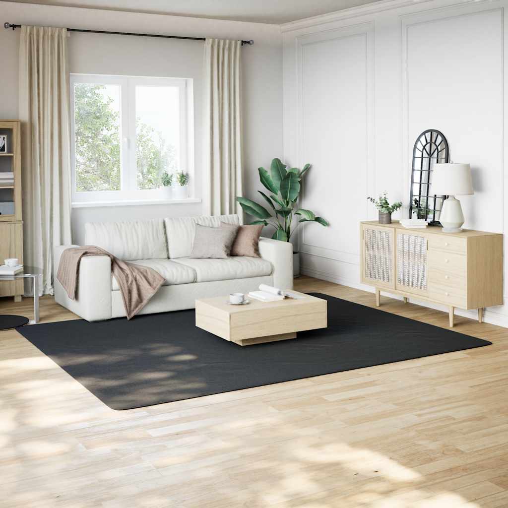 Vloerkleed shaggy zwart 240x305 cm polyester is nu te koop bij PeponiXL, paradijselijk wonen!
