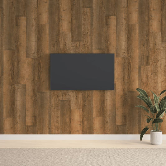 Wandpanelen houtlook 2,06 m² PVC bruin is nu te koop bij PeponiXL, paradijselijk wonen!