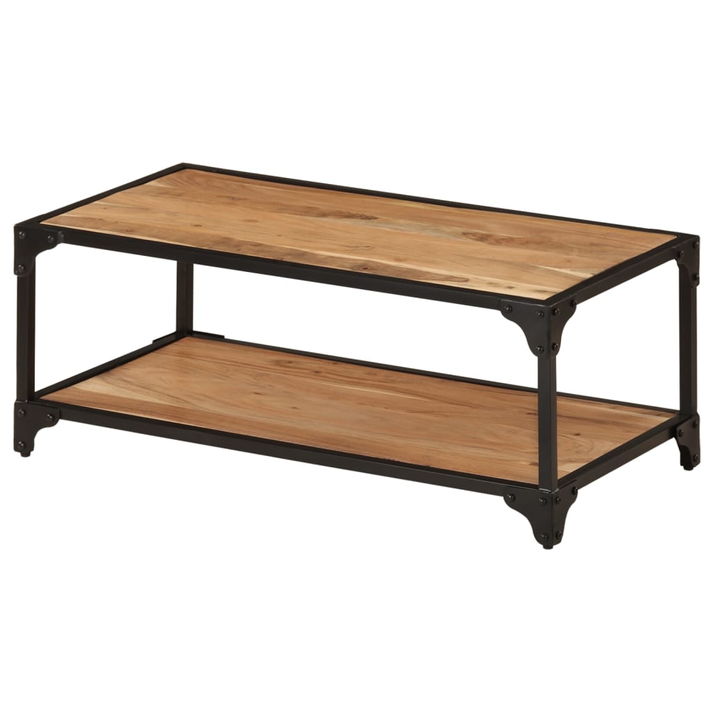 Salontafel 90x45x35 cm massief acaciahout is nu te koop bij PeponiXL, paradijselijk wonen!
