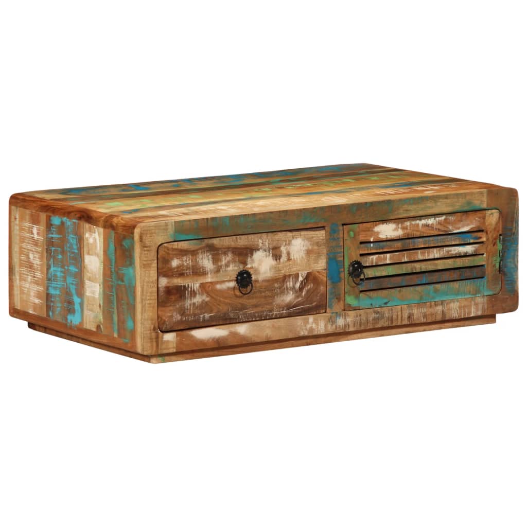 Salontafel 89x55x29 cm massief gerecycled hout is nu te koop bij PeponiXL, paradijselijk wonen!
