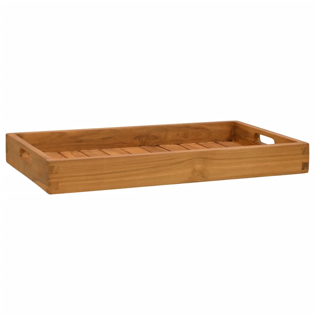 Dienblad 60x35 cm massief teakhout is nu te koop bij PeponiXL, paradijselijk wonen!