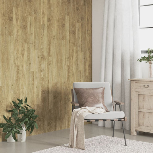 Wandpanelen houtlook 4,12 m² PVC bruin is nu te koop bij PeponiXL, paradijselijk wonen!