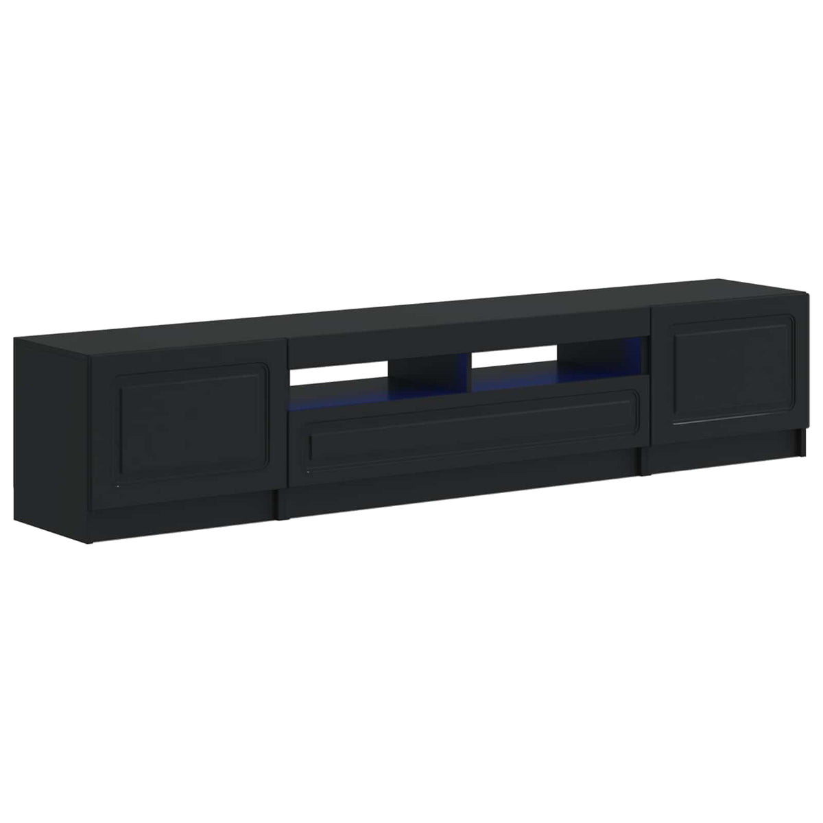5-delige LED TV-kast Zwart Bewerkt hout is nu te koop bij PeponiXL, paradijselijk wonen!