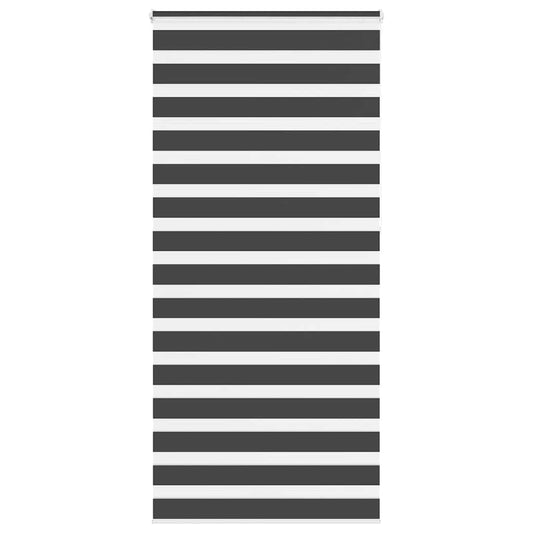 Zebra rolgordijn 95x230 cm stofbreedte 90,9 cm zwart is nu te koop bij PeponiXL, paradijselijk wonen!