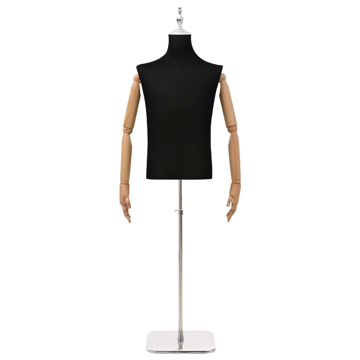 Verstelbare mannequin van 170-218 cm met voet Man PP Zwart is nu te koop bij PeponiXL, paradijselijk wonen!