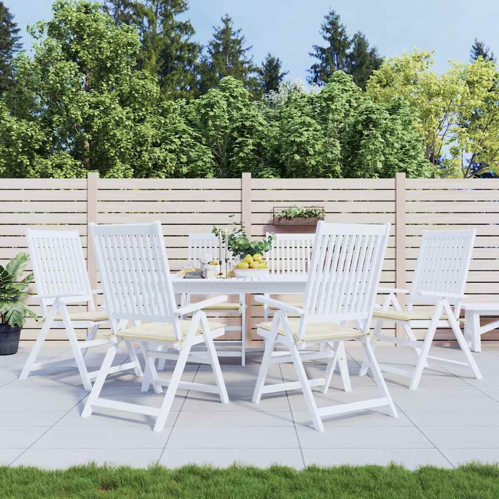 Tuinstoelkussens 6 st 50x50x2 cm oxford stof crèmekleurig is nu te koop bij PeponiXL, paradijselijk wonen!