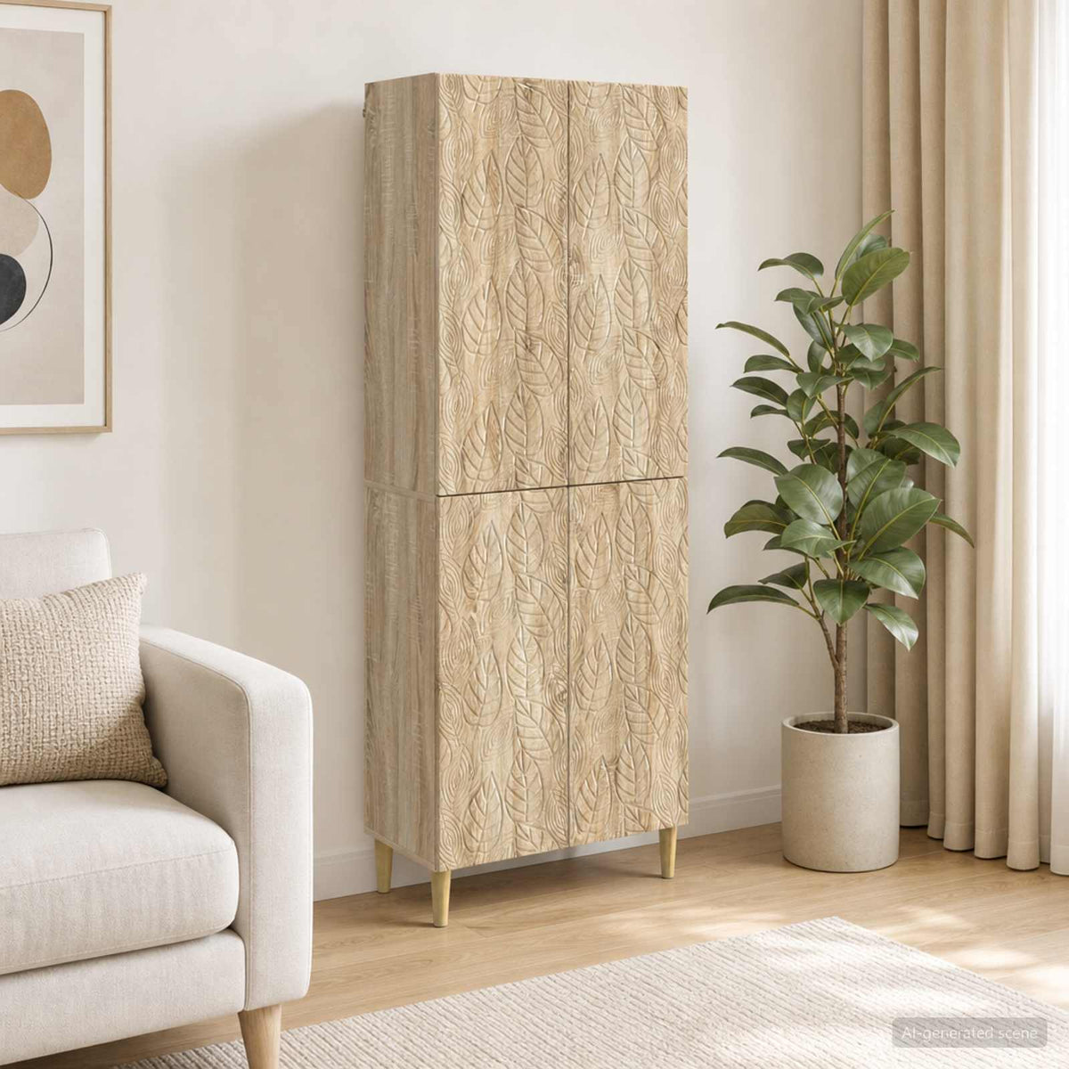 Kastenset 2 pcs Sonoma Eiken Bewerkt hout is nu te koop bij PeponiXL, paradijselijk wonen!