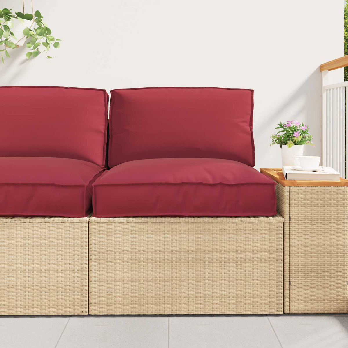 Pallet Kussen Set 2 pcs Crème Oxford Stof is nu te koop bij PeponiXL, paradijselijk wonen!