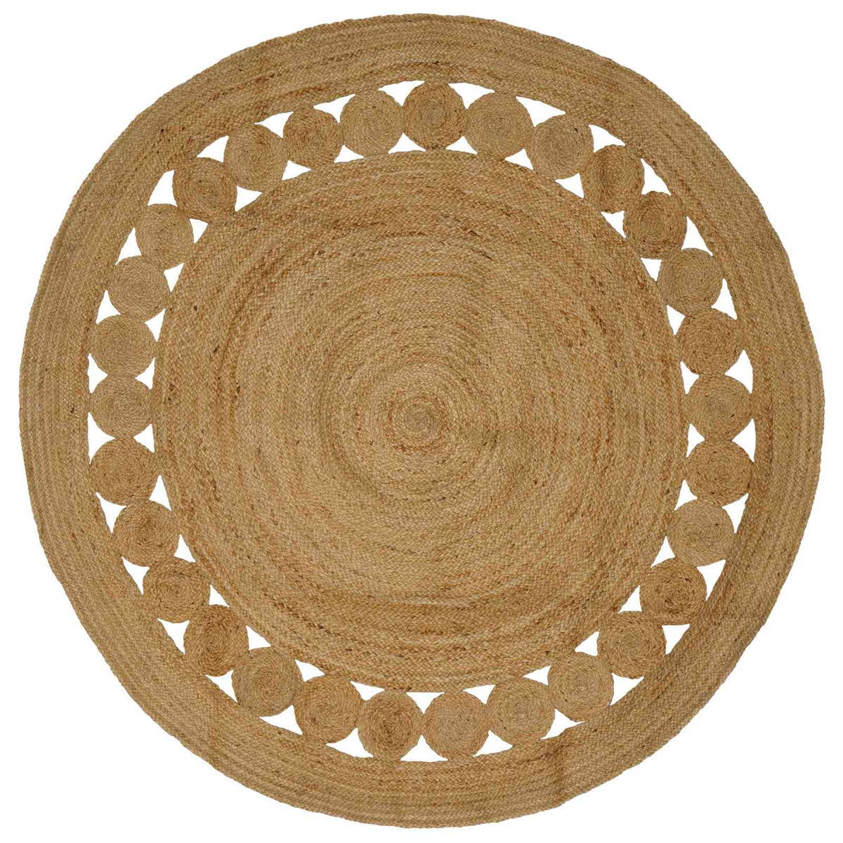 Tapijt Naturel Ø 210 cm Jute is nu te koop bij PeponiXL, paradijselijk wonen!