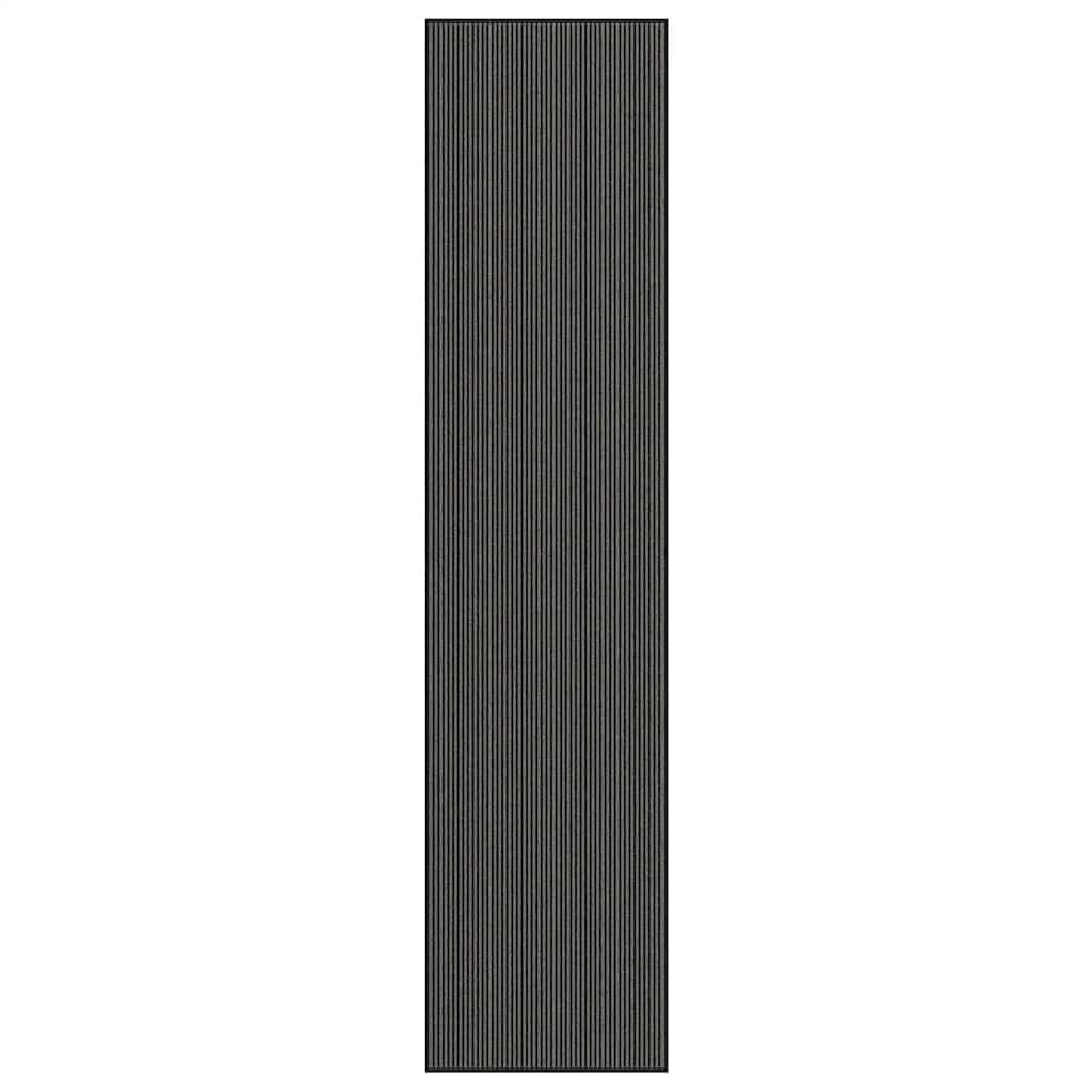 Deurmat 115x500 cm streep zwart en grijs is nu te koop bij PeponiXL, paradijselijk wonen!