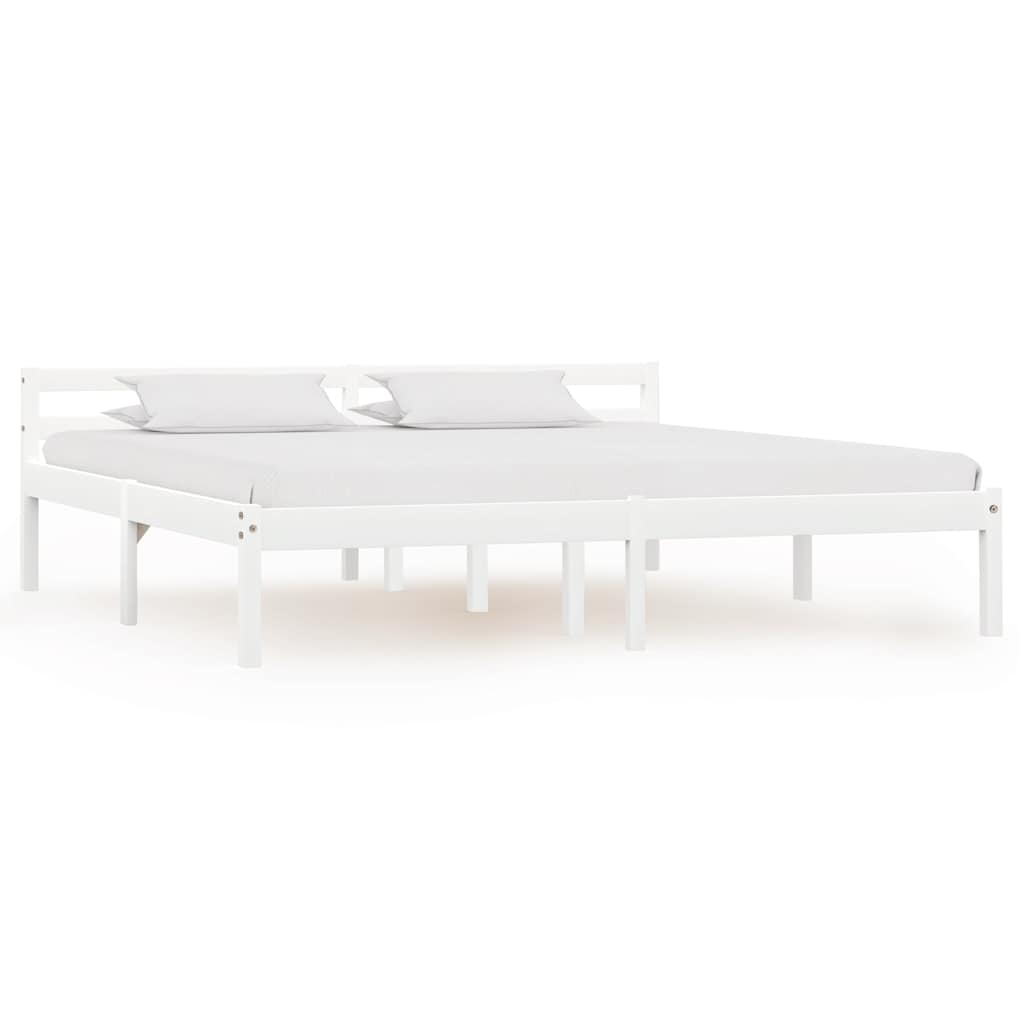 Bedframe massief grenenhout wit 180x200 cm is nu te koop bij PeponiXL, paradijselijk wonen!