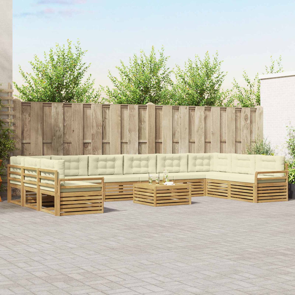 Sofa-Sets Massief Acaciahout is nu te koop bij PeponiXL, paradijselijk wonen!