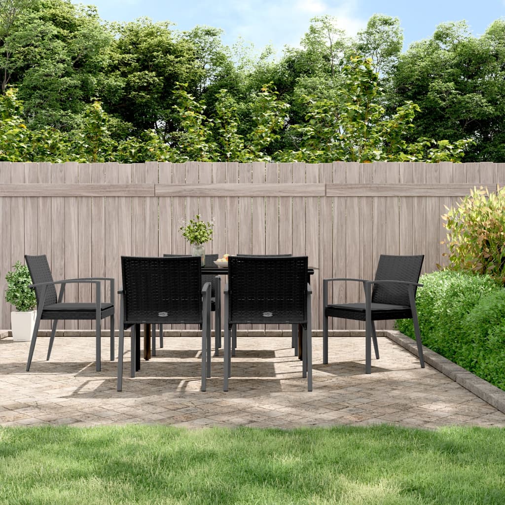 7-delige Tuinset met kussens poly rattan en staal is nu te koop bij PeponiXL, paradijselijk wonen!