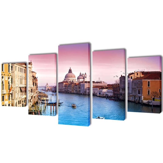 Canvas muurdruk set Venetie 200 x 100 cm is nu te koop bij PeponiXL, paradijselijk wonen!