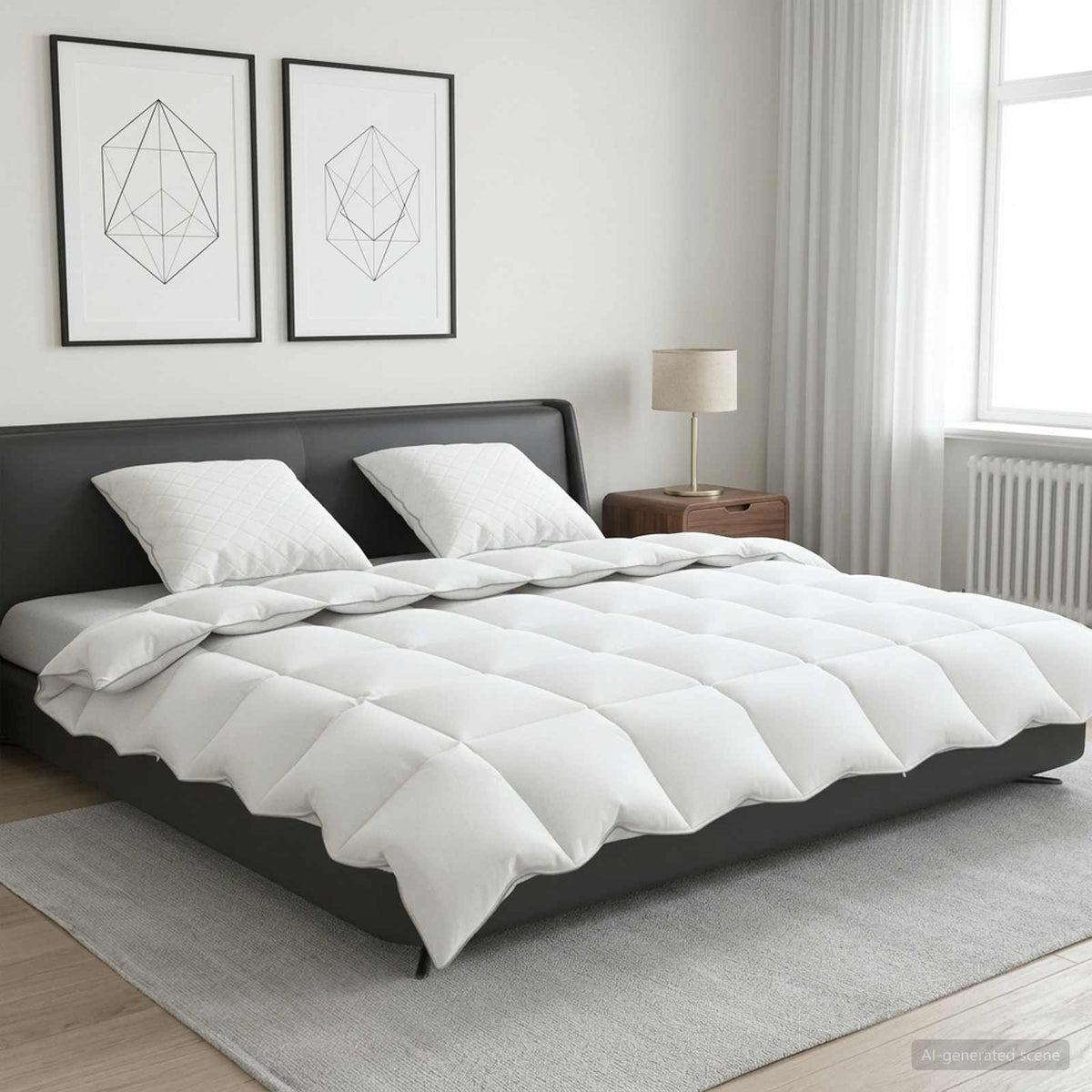 90% ganzen dons dekbedset FULDA 3 st 200 x 240 cm Winter Wit is nu te koop bij PeponiXL, paradijselijk wonen!