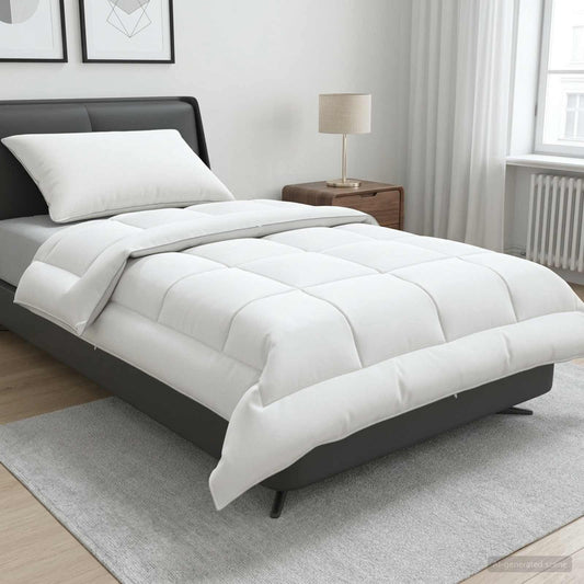 Dekbed en Kussen Set 2 st 152x203 cm Zomer 140 GSM Wol Wit is nu te koop bij PeponiXL, paradijselijk wonen!