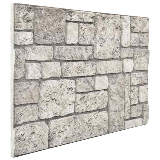 Wandpanelen 10 pcs Grijs 100 x 50 cm EPS-schuim is nu te koop bij PeponiXL, paradijselijk wonen!