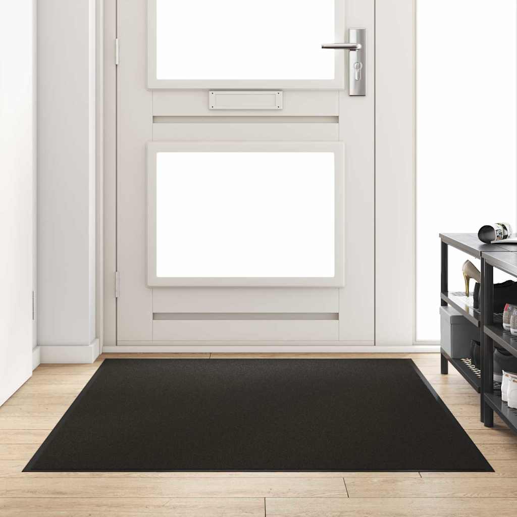 Deurmat Zwart 120 x 180 cm 100% Polyamide is nu te koop bij PeponiXL, paradijselijk wonen!