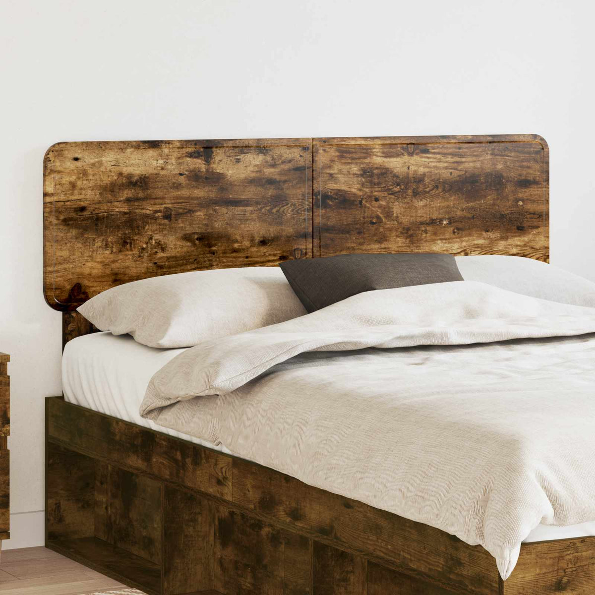 Hoofdbord Gerookt eiken Bewerkt hout is nu te koop bij PeponiXL, paradijselijk wonen!