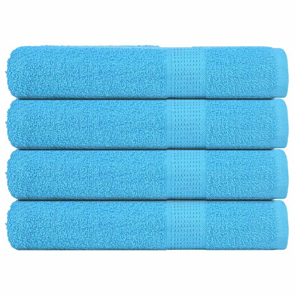 Handdoeken FROGN 4 st 100x200 cm 360 g/m² turquoise is nu te koop bij PeponiXL, paradijselijk wonen!