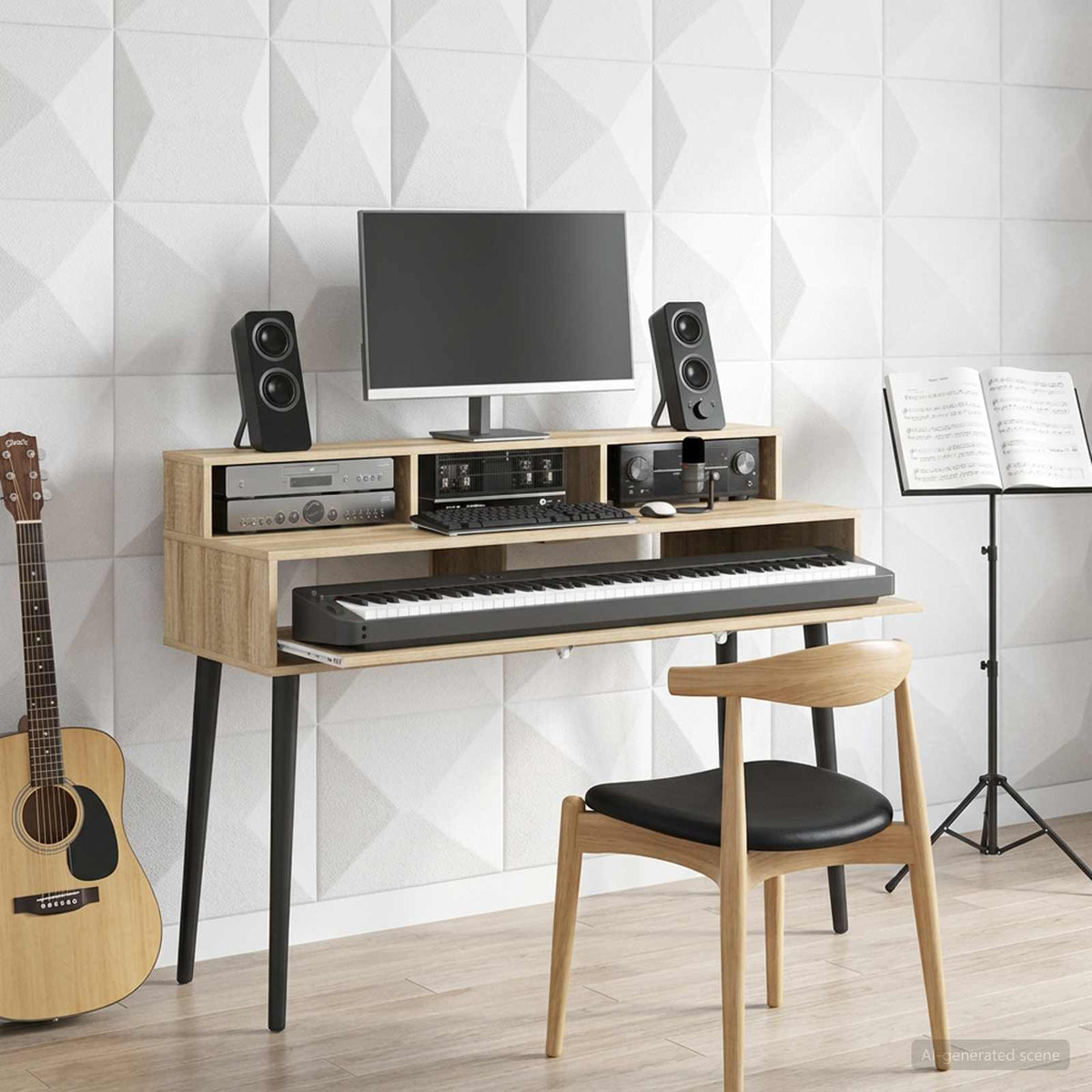 Studiebureau Sonoma Eiken 110 x 42,5 x 36 cm Bewerkt hout is nu te koop bij PeponiXL, paradijselijk wonen!