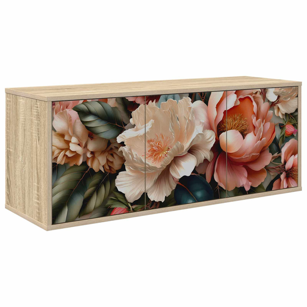 Wandgemonteerd tv-meubel BORNE 102 x 33 x 40 cm Sonoma Eiken is nu te koop bij PeponiXL, paradijselijk wonen!