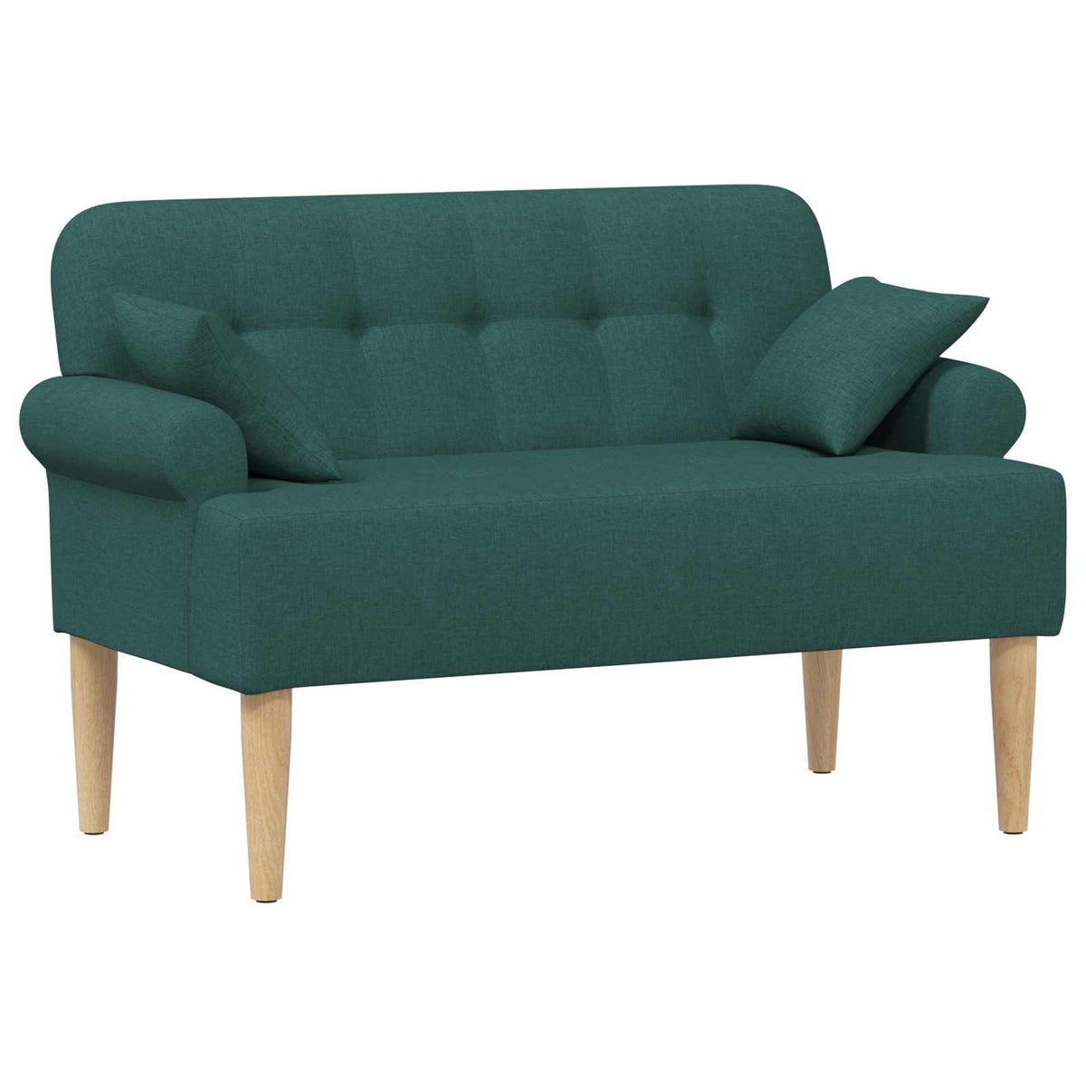 Loungebank met knopencomfort Donkergroen 120 x 65 x 79 cm Stof is nu te koop bij PeponiXL, paradijselijk wonen!
