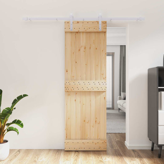 Schuifdeur Natuurlijk en Wit 70 x 210 cm Massief Grenenhout is nu te koop bij PeponiXL, paradijselijk wonen!