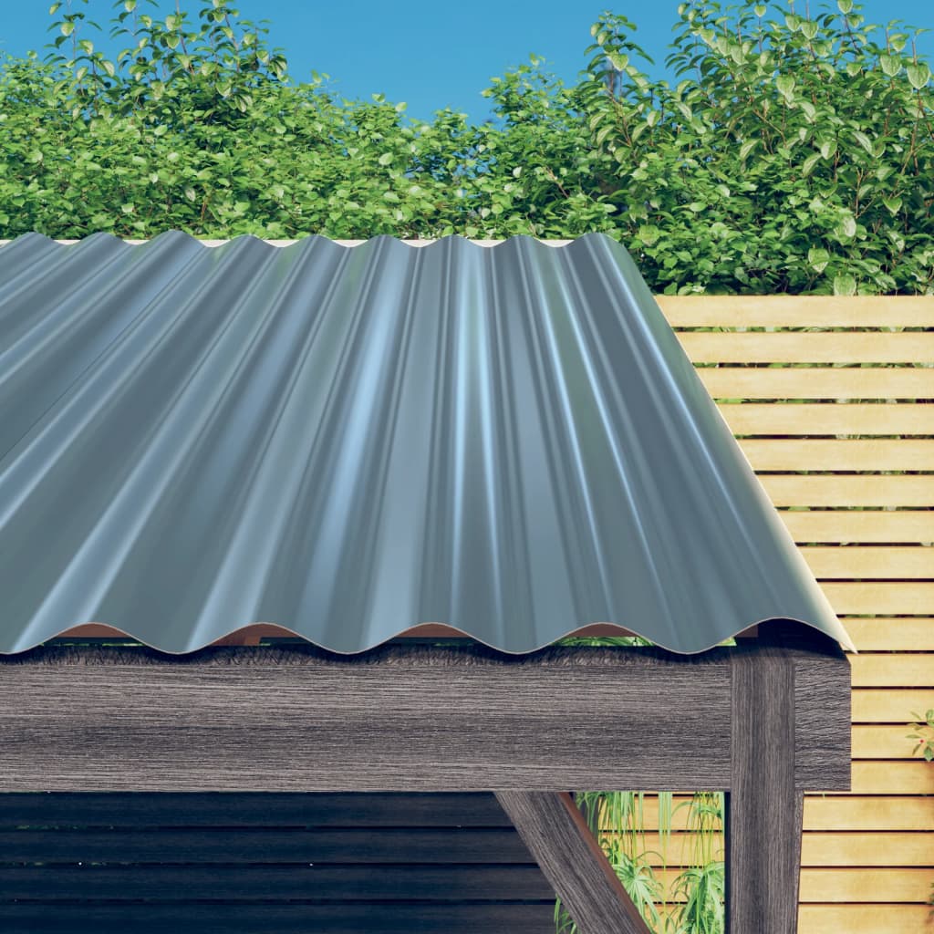 Dakpanelen 36 st 60x36 cm gegalvaniseerd staal grijs is nu te koop bij PeponiXL, paradijselijk wonen!
