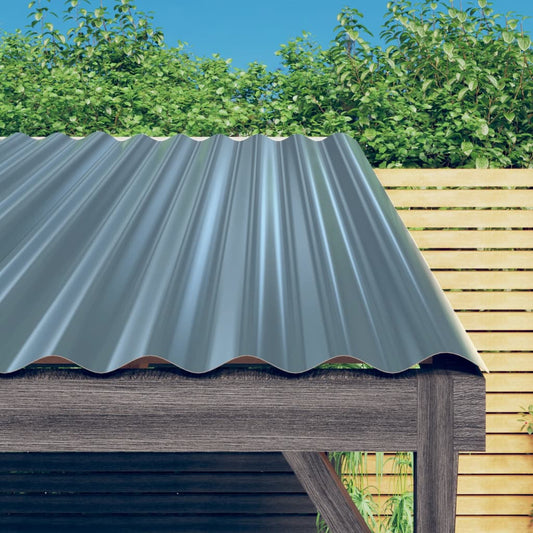 Dakpanelen 36 st 60x36 cm gegalvaniseerd staal grijs is nu te koop bij PeponiXL, paradijselijk wonen!