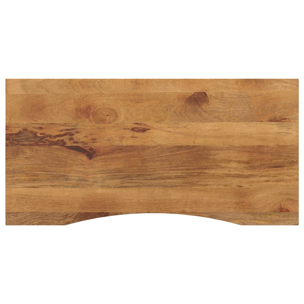 Bureaublad met ronding 120x50x2,5 cm massief ruw mangohout is nu te koop bij PeponiXL, paradijselijk wonen!