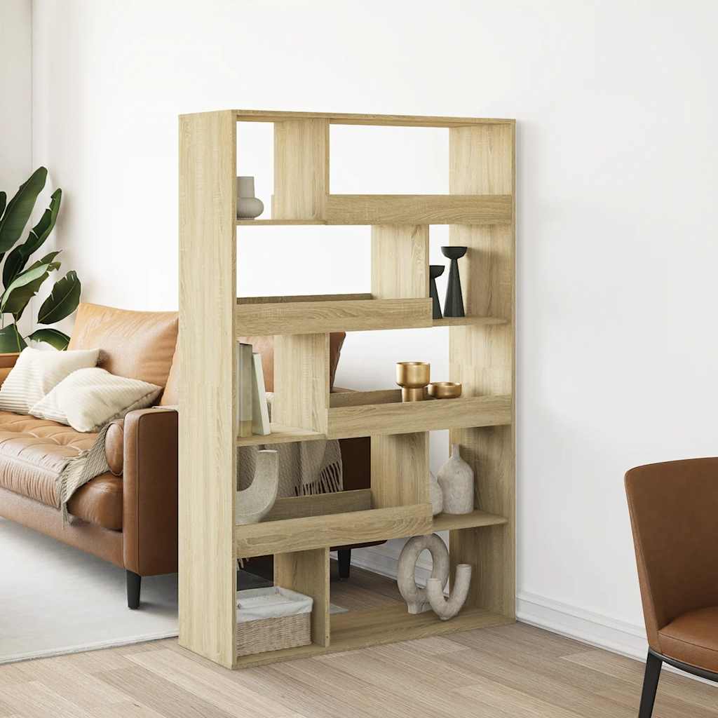 Boekenkast 100x33x156,5 cm bewerkt hout sonoma eikenkleurig is nu te koop bij PeponiXL, paradijselijk wonen!