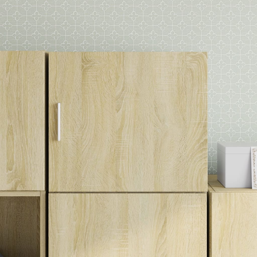 Wandkast 45x42,5x40 cm bewerkt hout sonoma eikenkleurig is nu te koop bij PeponiXL, paradijselijk wonen!