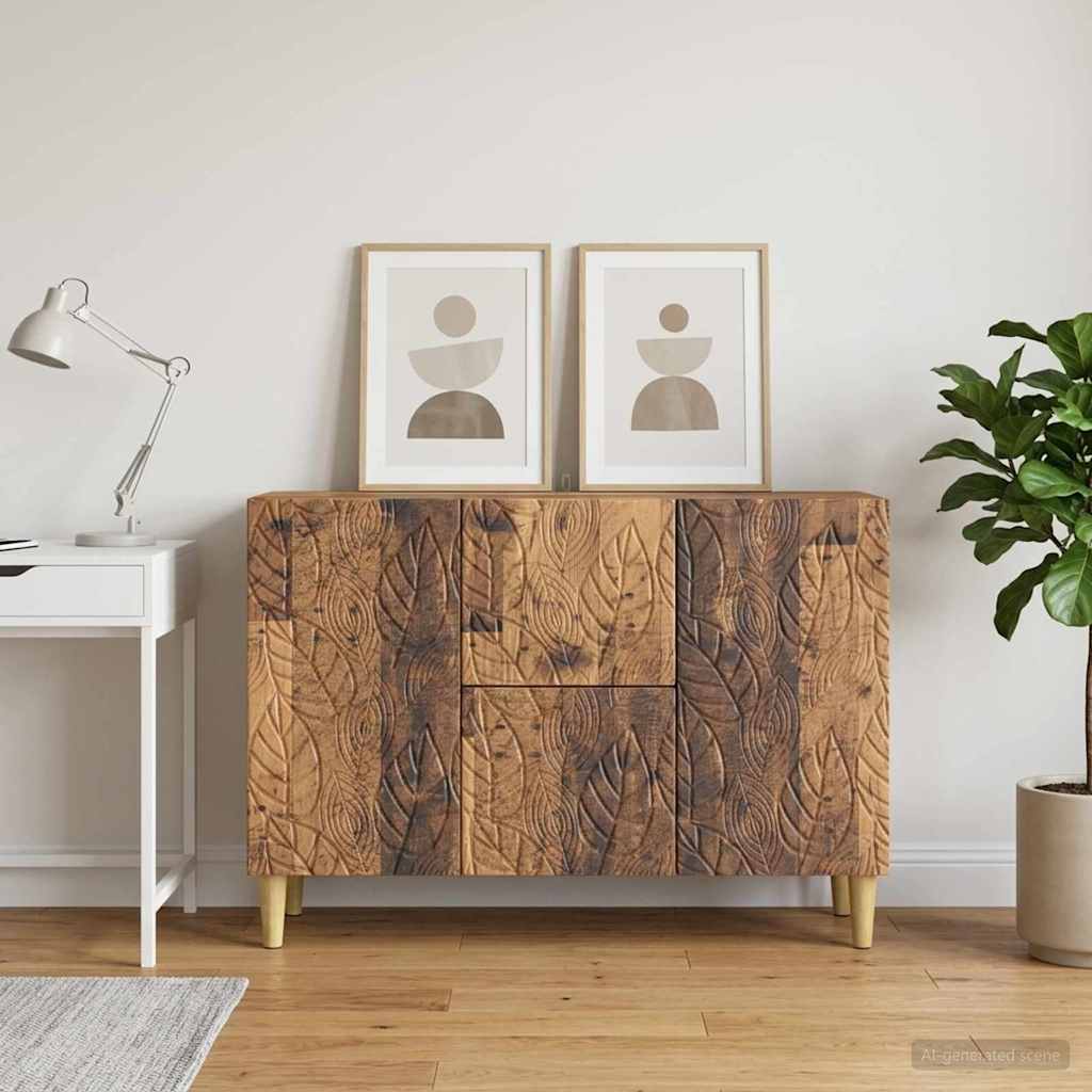 Dressoir Oud hout 89 x 34,5 x 60 cm Bewerkt hout is nu te koop bij PeponiXL, paradijselijk wonen!