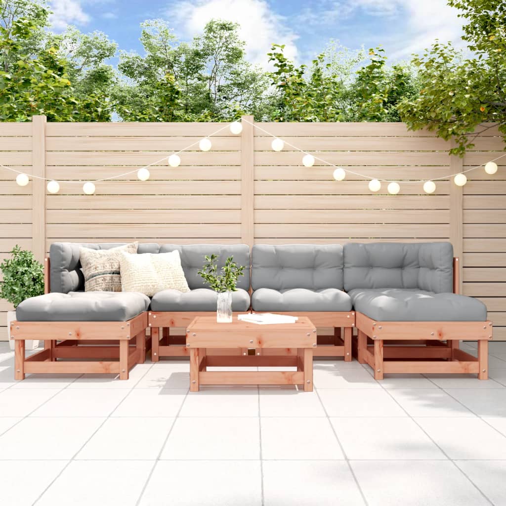 7-delige Loungeset massief douglashout is nu te koop bij PeponiXL, paradijselijk wonen!