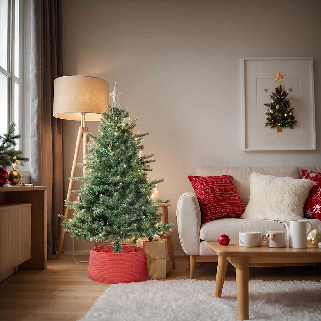 Kerstboomrok Rood Ø 65 x 24 cm Kunststof is nu te koop bij PeponiXL, paradijselijk wonen!