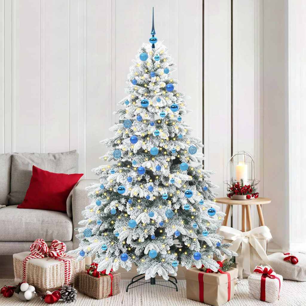 Kunstkerstboom met 300 LED met standaard Wit 180 cm PE en PVC is nu te koop bij PeponiXL, paradijselijk wonen!