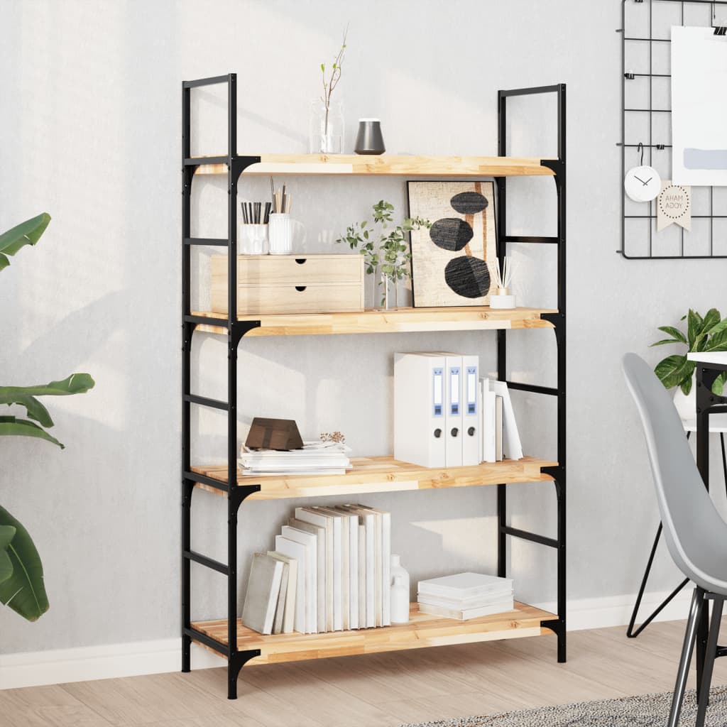 Wandschap zwevend 100x30x4 cm onbehandeld massief acaciahout is nu te koop bij PeponiXL, paradijselijk wonen!