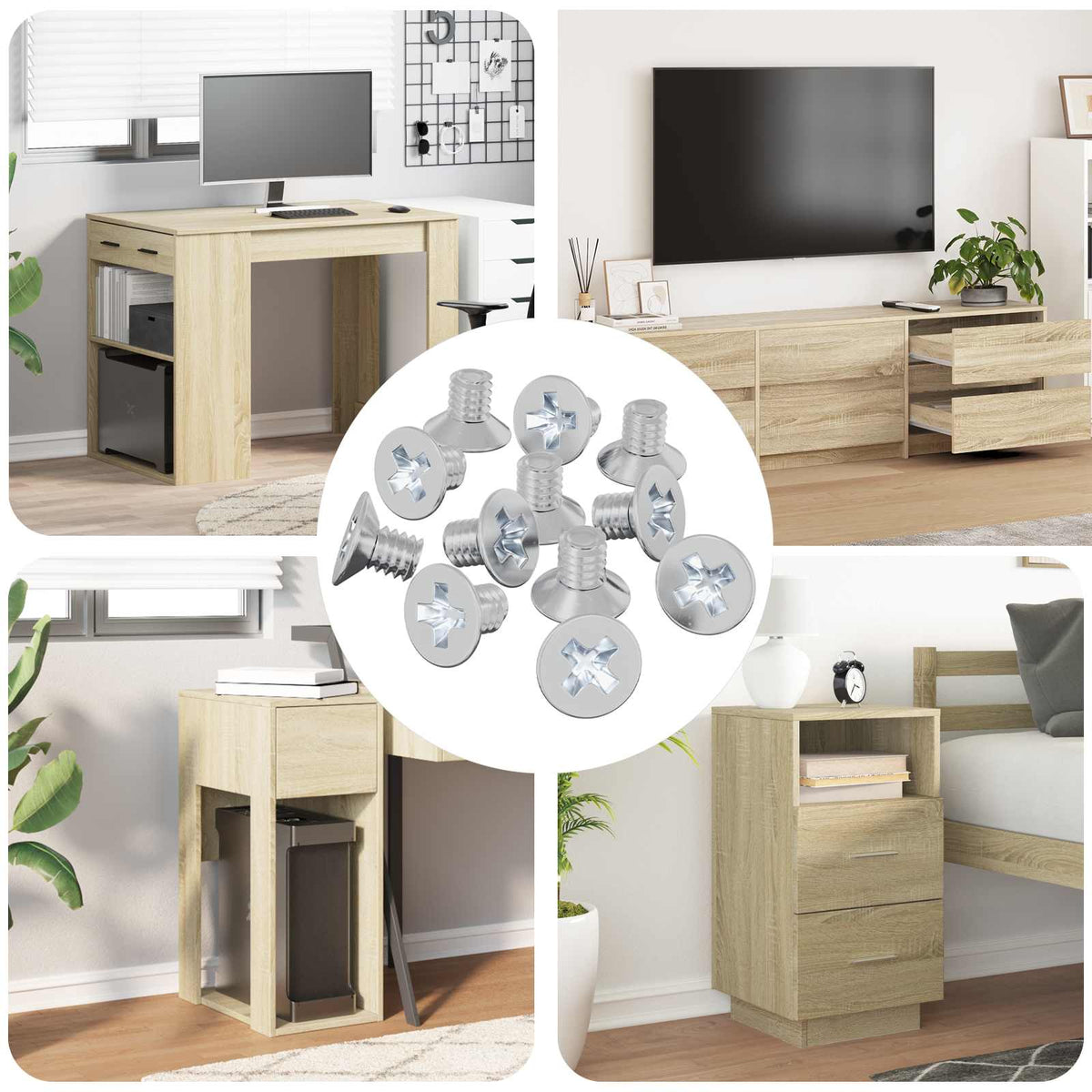 Verzonken schroeven 32727 pcs Zilver IJzer is nu te koop bij PeponiXL, paradijselijk wonen!