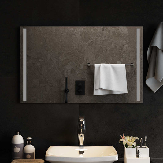 LED Badkamer Spiegel Transparant 80 x 50 cm gehard glas is nu te koop bij PeponiXL, paradijselijk wonen!