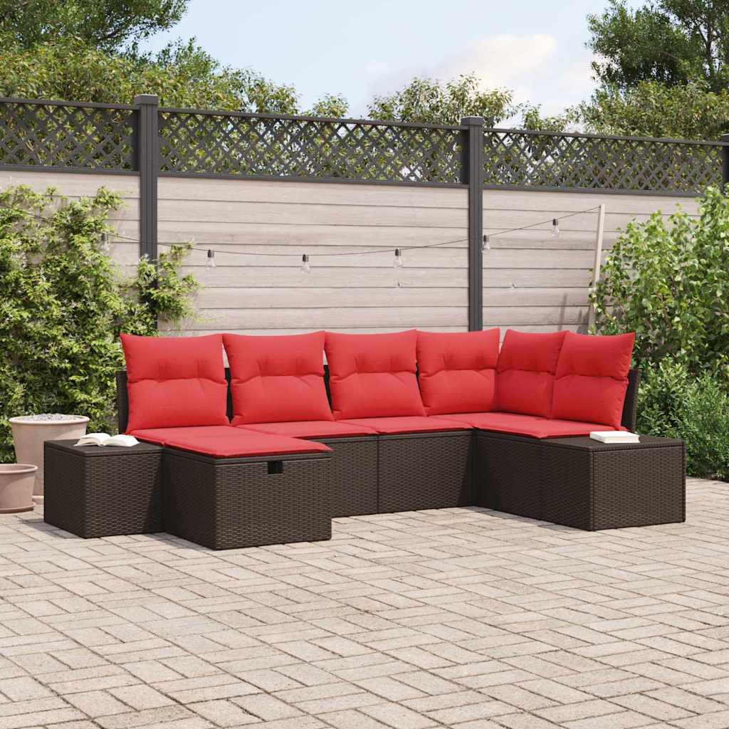 Bankstel 4 st poly rattan is nu te koop bij PeponiXL, paradijselijk wonen!