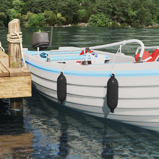 Boot fenders 2 st Ø 11 x 40 cm Zwart PVC is nu te koop bij PeponiXL, paradijselijk wonen!