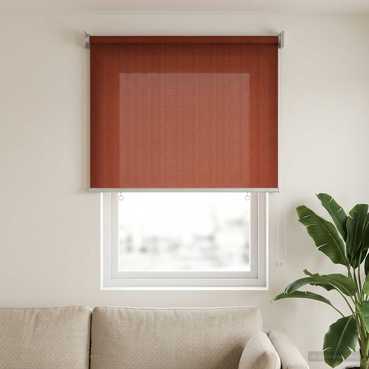 Buitenrolgordijn 90% UV-blok Terracotta 60 x 140 cm HDPE is nu te koop bij PeponiXL, paradijselijk wonen!