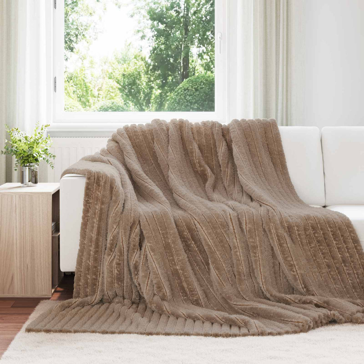 Kleden 6 pcs Kameel 240 x 220 cm Fleece is nu te koop bij PeponiXL, paradijselijk wonen!