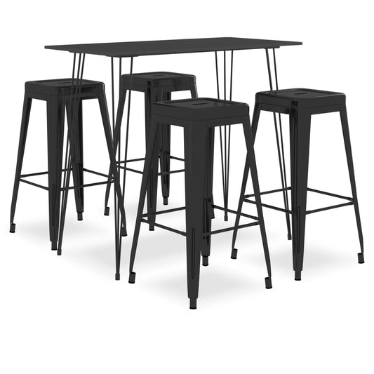 5-delige Barset zwart is nu te koop bij PeponiXL, paradijselijk wonen!
