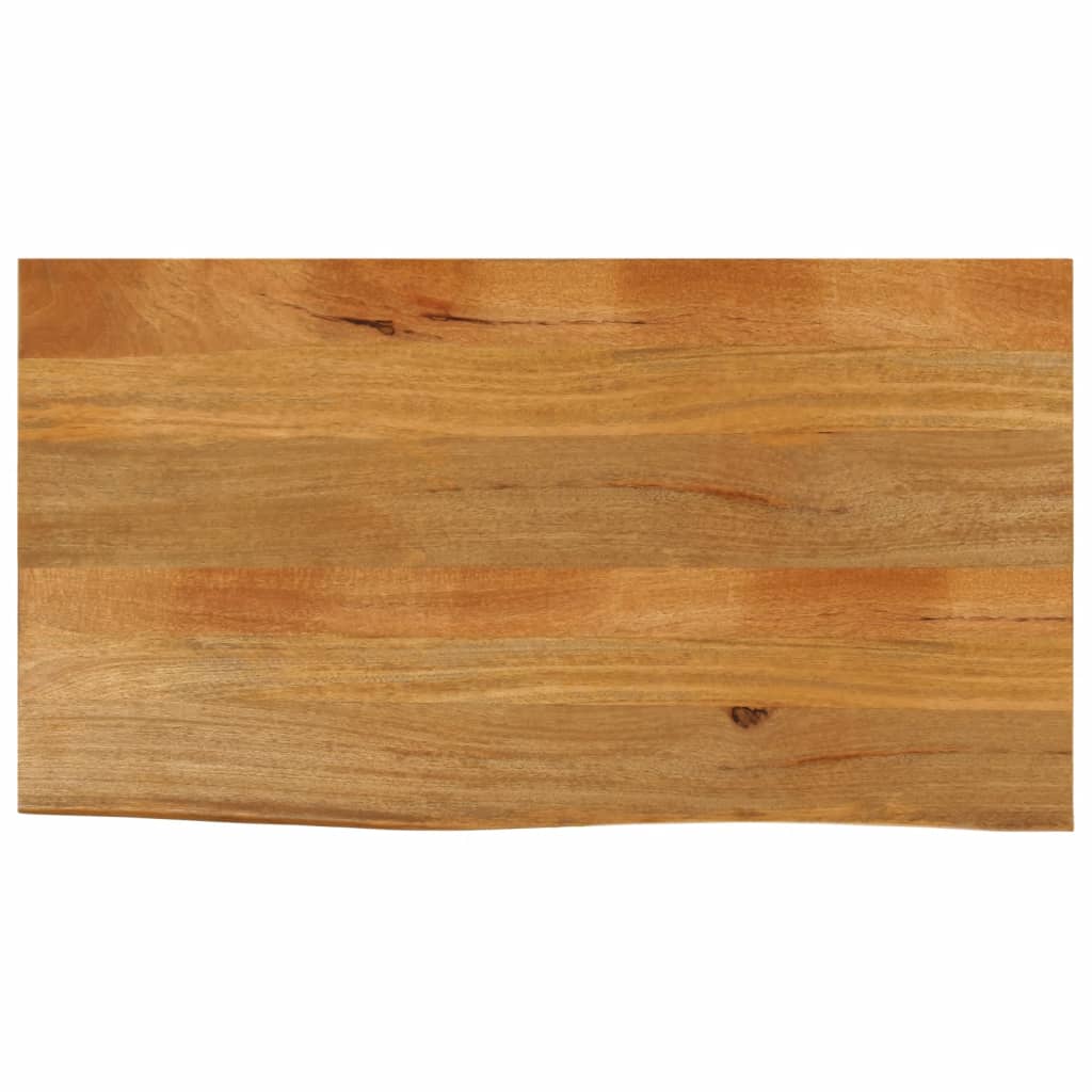 Tafelblad met natuurlijke rand 120x60x3,8 cm massief mangohout is nu te koop bij PeponiXL, paradijselijk wonen!
