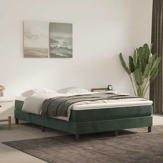 Pocketveringmatras medium 120x210x20 cm fluweel donkergroen is nu te koop bij PeponiXL, paradijselijk wonen!
