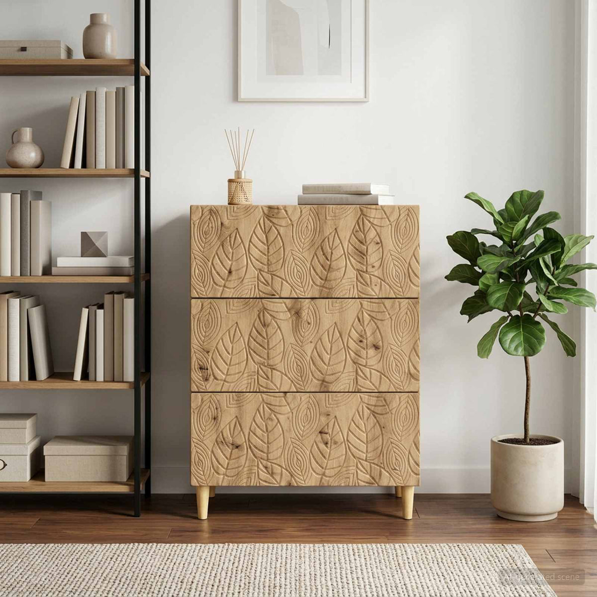 Ladenkast 66 x 34,5 x 90 cm Bewerkt hout Artisanaal eiken is nu te koop bij PeponiXL, paradijselijk wonen!